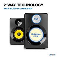 Vonyx SMN50B actieve studiomonitors (2 stuks) - thumbnail