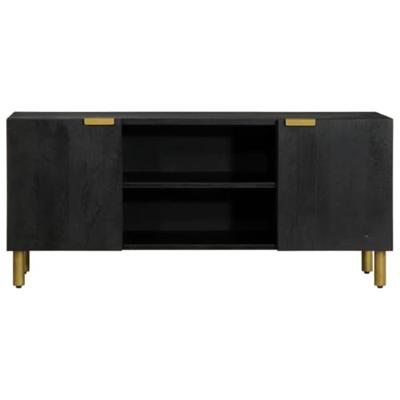 tv-meubel 105x33x46 cm bewerkt hout zwart
