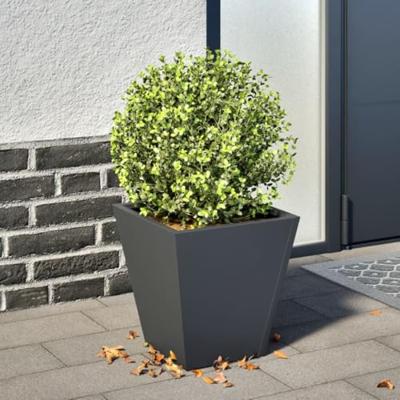 VidaXL Plantenbak 30x30x30 cm staal antracietkleurig