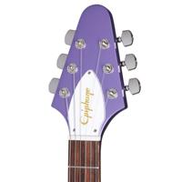 Epiphone Kirk Hammett 1979 Flying V Purple Metallic elektrische gitaar met hard case - thumbnail