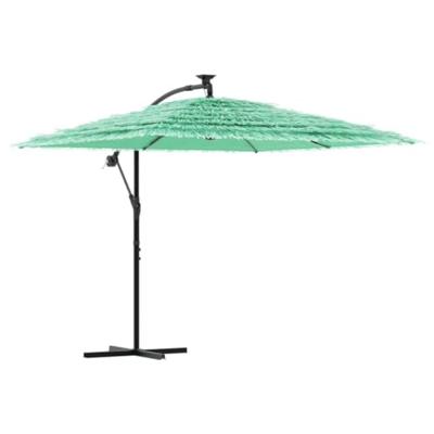 Parasol met stalen paal 246x246x230 cm groen