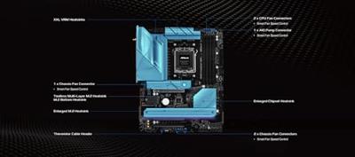 ASRock B850 LiveMixer Moederbord Socket AMD AM5 Vormfactor ATX Moederbord chipset AMD® B850 - thumbnail