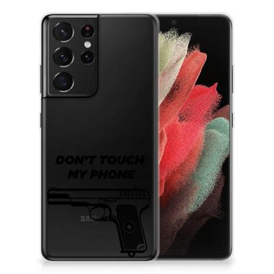 Samsung Galaxy S21 Ultra Silicone-hoesje Pistol DTMP Samsung Galaxy S21 Ultra Silicone-hoesje Pistol DTMP