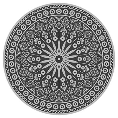 Esschert Design Tuintapijt Grijs Rond 170 cm