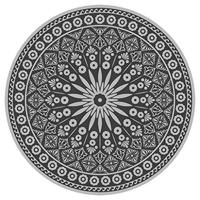 Esschert Design Tuintapijt Grijs Rond 170 cm - thumbnail