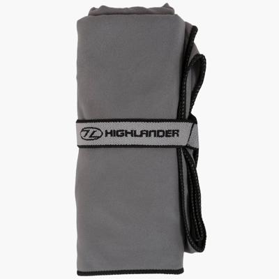 Highlander Fibresoft Handdoek - M - 60x120 cm - Charcoal - Compact & Zacht