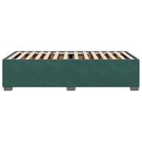 Bedframe zonder matras 90x190 cm fluweel donkergroen - thumbnail