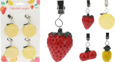 Tafelkleedgewichten Fruit Assorti 1st