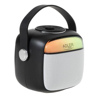 Adler AD 1199 zwarte karaokeluidspreker met microfoon - SD/USB/AUX/Bluetooth
