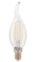 HQ HQLFE14FLTP001 Led Retro Filament Lamp E14 Gebogen Kaars 2 W 210 Lm 2700 K - thumbnail