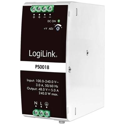 LogiLink PS0018 DIN-rail netvoeding 48 V 5 A 240 W Inhoud 1 stuk(s)