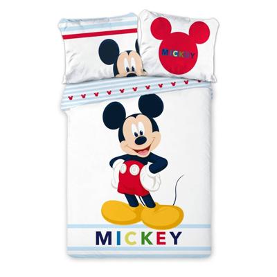 Mickey Mouse Dekbedovertrek Smile- Eenpersoons - 140 x 200 cm - Bio Katoen