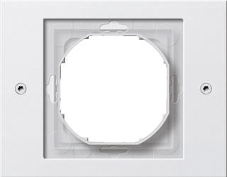 Gira TX 44 afdekraam 1-voudig zuiverwit