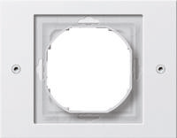 Gira TX 44 afdekraam 1-voudig zuiverwit - thumbnail