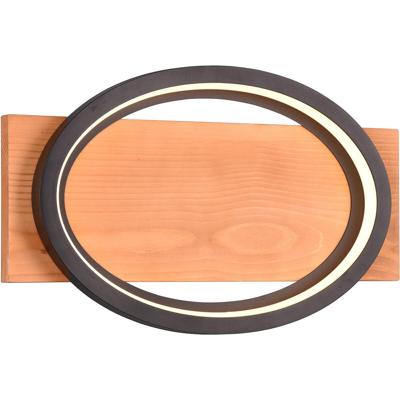 LED Wandlamp Mat Zwart 16W - Warm Wit 3000K - Dimbaar - Metaal