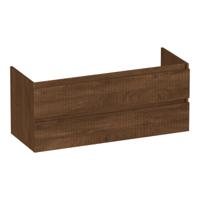 Brauer Joy Wavy - Onderkast - 120 cm - met 2 Softclose Lades Greeploos en 1 Sifon Uitsparing - Forest Cacao - thumbnail