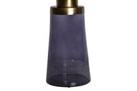 Bijzettafel DKD Home Decor 37 x 37 x 50 cm Kristal Blauw Gouden Ijzer - thumbnail