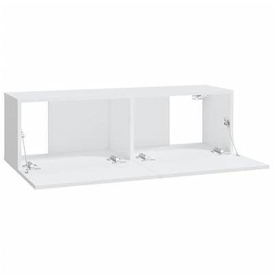 Tv-wandmeubels 2 st 100x30x30 cm bewerkt hout wit