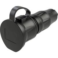PC Electric 25711-ss Koppeling met randaarde Kunststof 250 V Zwart IP54 - thumbnail