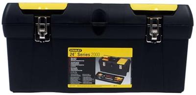 STANLEY 1-92-067 Werkzeugbox Millenium Kunst. 610x270x284mm Metallverschluss Gereedschapsbox Zwart, Geel STANLEY 1-92-067 Werkzeugbox Millenium Kunst. 610x270x284mm Metallverschluss Gereedschapsbox Zwart, Geel