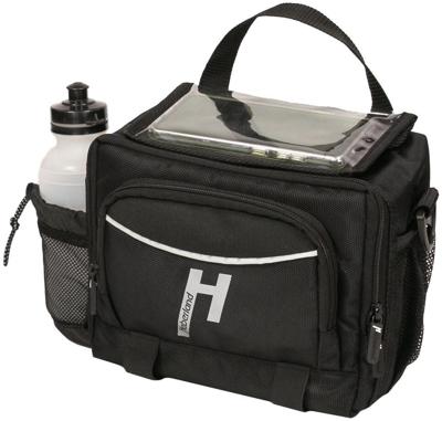 Haberland stuurtas "bottle" handlebar bags bottle,black,w.e-adapter