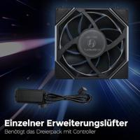 Lian Li UNI FAN TL Wireless LCD Reverse Blade 120mm Black - thumbnail