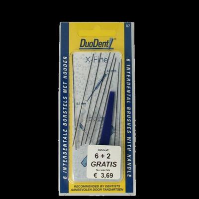 Duodent Interdentale borstels x-fine 8 Stuks