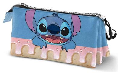 Lilo & Stitch Triple Pencil case Cake Blue Lilo & Stitch Triple Pencil case Cake Blue