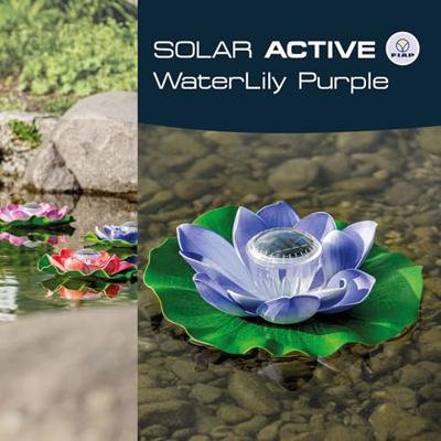 FIAP 3206-2 SOLAR ACTIVE WaterLily Purple Decoratieve lamp op zonne-energie LED LED vast ingebouwd Paars