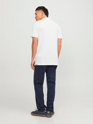 Jack & Jones Jjebasic Polo Ss Noos Poloshirts White Slim Fit