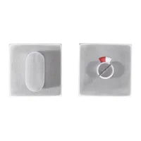 Hdd Pro WC Garnituur Square Shape Inox Plus Tige 120 Mm - thumbnail