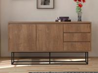 Dressoir ARUBA 2 deuren 3 lades walnoot - thumbnail