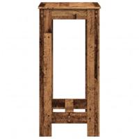 Bartafel 51x50x103,5 cm bewerkt hout oud houtkleurig - thumbnail