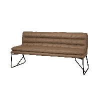 Tower Living Eetkamerbank 'Toro' 155cm, kleur Taupe - thumbnail