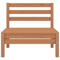 4-delige Loungeset massief grenenhout honingbruin - thumbnail