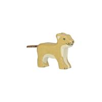 Holztiger houten leeuw klein - thumbnail