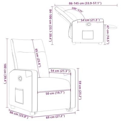 Sta-op-stoel verstelbaar stof crèmekleurig