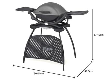 Weber Q 2400 met stand Dark Grey