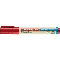 Edding 4-32002 Flipchartmarker 4-32002 Beitelpunt 1 - 5 mm Rood 1 stuk(s) - thumbnail