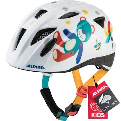 Olympic Sportswear Alpina sports kinderhelm ximo white bear 49-54 glans - thumbnail