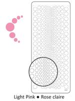 Vaessen Creative • sticker 10x23cm 10pcs lichtroze brads - thumbnail