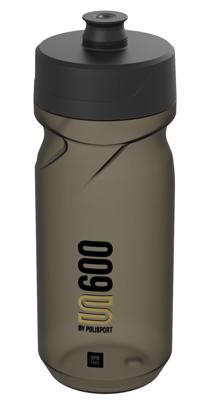 Bidon met schroefdop Polisport S600 - 600ml restyle - transparant/zwart/zwart