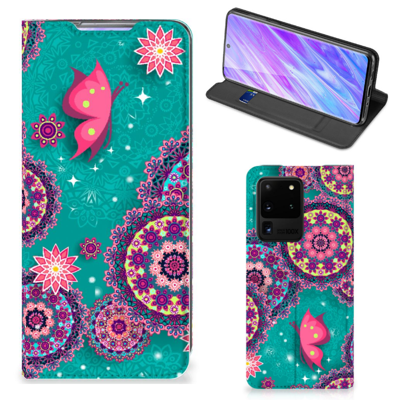 Samsung Galaxy S20 Ultra | Bookcase | Cirkels en Vlinders Samsung Galaxy S20 Ultra | Bookcase | Cirkels en Vlinders
