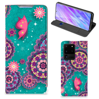 Samsung Galaxy S20 Ultra | Bookcase | Cirkels en Vlinders - thumbnail