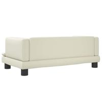 Hondenmand 80x45x30 cm kunstleer crèmekleurig - thumbnail