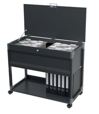 Durable 3787 tijdschriftenhouder Roestvrijstaal Zwart