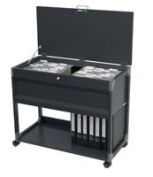 Durable 3787 tijdschriftenhouder Roestvrijstaal Zwart - thumbnail