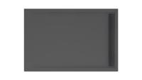 Douchevloer Xenz Easy Tray | 120x80 cm | Incl.Gootcover en Afvoersifon | Acryl | Rechthoek | Zwart mat - thumbnail