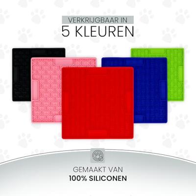 Eat Slow Live Longer Lick Mat Bones Grey