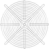TRU COMPONENTS Ventilatierooster 1 stuk(s) (b x h) 280 mm x 280 mm Staal - thumbnail